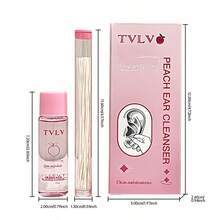 60pcs Peach Scented Ear Piercing Cleaning Solution, Ear Care & Earwax Removal Liquid, Keeps Ear Canal Fresh And Prevents Blockage - Multicolor - View 13