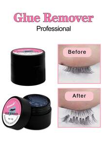 Waloshow 10g Professional Eyelash Extension Remover Glue - Quick And Painless Removal For Grafting Extensions - No Irritation - 0.35oz Individual Pack Lash Glue, Eyelash Glue - Black - View 3