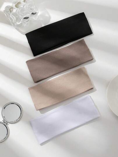 1PC/2PCS/3PCS/4PCS/Multi-Color Fabric High-End Fashion Headband, Suitable For Daily Sports And Sports Wear, Autumn And Winter Women's Sports Headband, Women's Headband Accessories (Due To Lighting Reasons, There May Be A Slight Color Difference Between The Actual Product And The Picture). Please Understand Women Hair Band