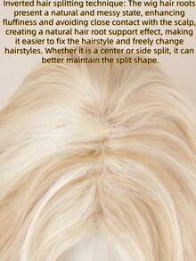 22 英寸金色合成假发，带流苏，耐热，中长，适合日常佩戴、派对、圣诞节和万圣节