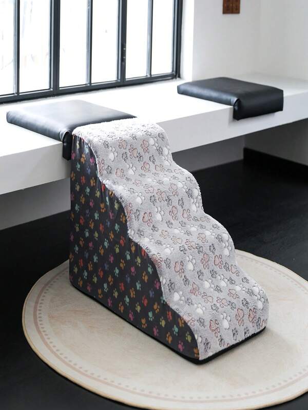 Pet Ramp Stairs For Couch Bed, Foam Incline Steps For Cats And Small Dogs, Mobility Stairs