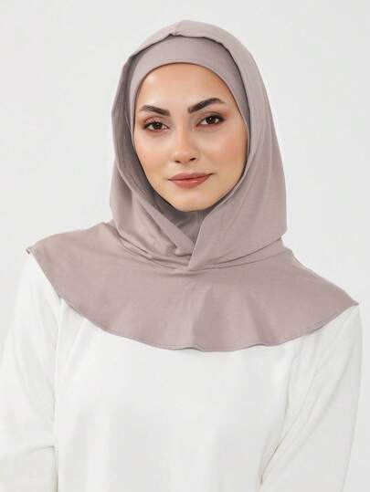 قناع رأس وعنق نسائي من لون واحد، دافئ للتزلج، عصابة رأس مرنة، قناع تنفس مريح ومطاطي، واسع الحافة، ماص للعرق، لا انزلاق، متعدد الوظائف، وشاح موضة بسيطة، قبعة وعصابة رأس متناسقة في قطعة واحدة، إطلالة أنيقة سهلة للارتداء