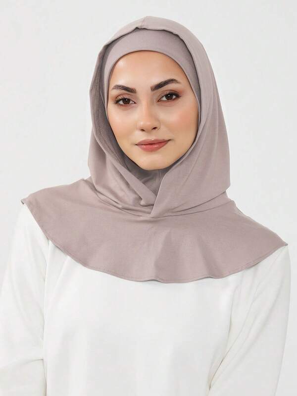قناع رأس وعنق نسائي من لون واحد، دافئ للتزلج، عصابة رأس مرنة، قناع تنفس مريح ومطاطي، واسع الحافة، ماص للعرق، لا انزلاق، متعدد الوظائف، وشاح موضة بسيطة، قبعة وعصابة رأس متناسقة في قطعة واحدة، إطلالة أنيقة سهلة للارتداء