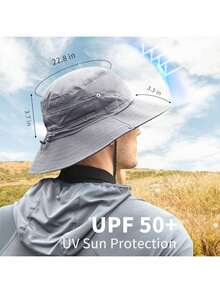TACTICAL BIRD UPF 50 Boonie - Gorra de protección para el sol, sombrero de pesca, sombrero de playa y senderismo, remo, remo, kayak para hombres, Gris-oscuro, Large-X-Large - 1 - Ver 4