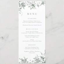 5/20/50 piezas Tarjetas personalizadas del menú de boda, Tarjetas de mesa del menú de boda personalizadas, Tarjetas del menú de restaurante - Blanco - Ver 22