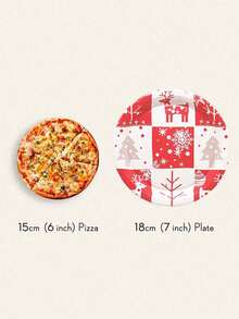 Juego de 24 piezas, vajilla desechable, platos de papel con temática navideña, platos para pasteles, platos de fiesta, platos de cumpleaños, materiales, adecuados para diversas celebraciones como fiestas de cumpleaños, reuniones, picnics, campamentos, barbacoas, fiestas en la playa, bodas al aire libre, fiestas de boda, etc.