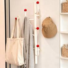 Wall-Mounted Coat Hook No-Drill Door Hook Hanging Coat Rack Heavy-Duty Load Capacity Nail-Free, No-Trace Coat Hook - Multicolor - View 1