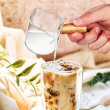 Kichvoe Jarra Medidora Triple Jarra de Vidrio con para Espumar Leche Vertedor de Leche Vaso de para Espresso 2 Paquetes 75Ml - 1 - Ver 8