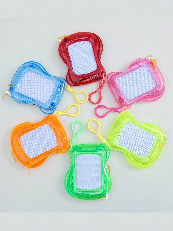 6/2/1 Mini Magnetic Drawing Board, Backpack & Keychain Notepad, Erasable Doodle Sketch Writing Pad, Perfect Birthday & Party Gift, [Random Color & Style] [Some Accessories Color]