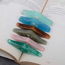 1pc Resin Bookmark Bookshelf Reading Aid Creative Thumb Book Support - Brown - View 1