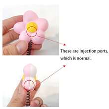 1pieza, accesorios decorativos multifuncionales para casco: adorables decoraciones de flores, aptas para cascos de bicicleta, bicicleta eléctrica, motocicleta y patineta, fabricadas en material PP duradero, en colores rosa, morado, azul y blanco. - RS - Ver 5