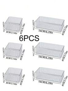 1pc/6/10pcs Elegant Acrylic Makeup Storage Box For Vanity - Versatile Drawer Organizer For Eyeshadow, Skincare, And Cosmetics - Perfect For Autumn And Holiday Decor, Ideal For Bedroom And Home Organization, Enhance Your Space With Stylish Fall And Festival Touches, Great For Christmas, Thanksgiving, New Year, And Valentine's Day Celebrations - Clear - View 16