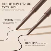 J.M.C.Y 防水持久不晕染棕色眼线笔，适合初学者 - 棕色 - 查看 6