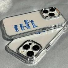 Funda Ultrafina a Prueba de Golpes y Manchas Las cosas buenas toman tiempo Adecuada para iPhone13/12/11/16 Pro Max/15Pro/14 PLUS funda de teléfono, 13 Pro/14/12 Pro Absorción de impactos, funda de teléfono antideslizante, ligera, funda de protección para hombres y mujeres, funda de protección de TPU de alta calidad El regalo perfecto para las fiestas Funda de teléfono minimalista y premium - 1 pieza - Ver 5