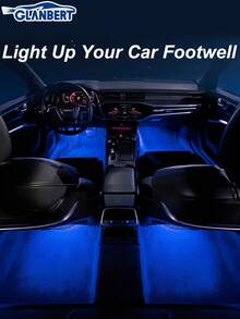 GLANBERT Luces LED decorativas inalámbricas para automóvil con control remoto, luces LED ambiente táctiles de alta luminosidad y multimodales, luces LED RGB de 13 colores cambiantes para el interior del automóvil, decoración para el espacio debajo del asiento