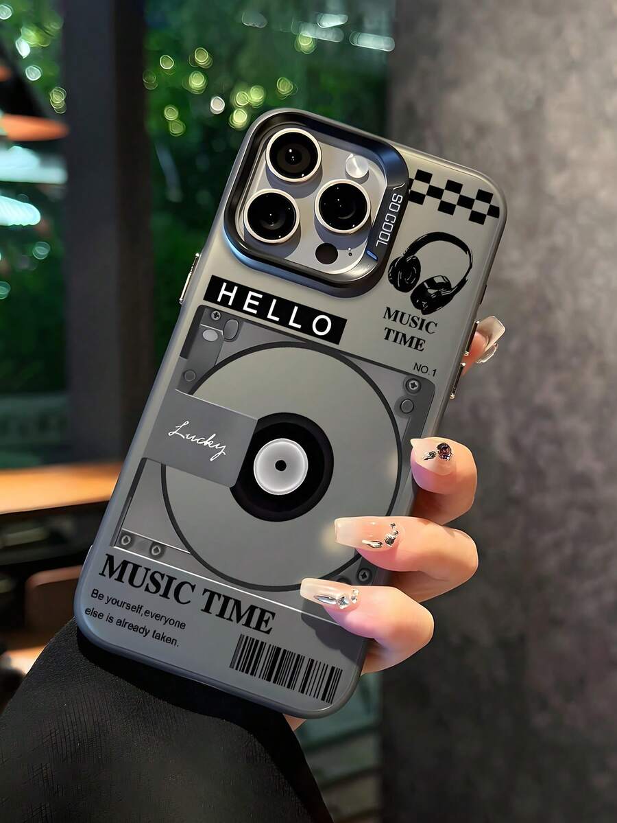 复古CD/DVD图案手机壳，趣味设计，CD图案，时尚配件，防震创意手机壳，节日礼物，礼品，兼容 7、8、X、XS、XR、11、12、13、14、15、16 Pro Max - 时尚设计，兼容三星A33(5G)/A32(4G)/A52(5G/4G兼容)/S20FE/S21FE/A14(4G/5G兼容)/S23/S23 Plus/S23 Ultra/S23 FE/A55 5G/S24/S24 Plus/S24 Ultra/A05/A05s，兼容Hot 30、Note 30、Note 40 4G、Note 40 Pro、Note 40 Pro 5G、Smart 8、Hot 40 Pro - 灰色 - 查看 1