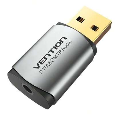  Externer USB-Soundkartenadapter auf 3,5-mm-Buchse - Vention