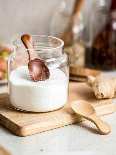 3 mini-cuillères en bois avec manches courts, convenant à un usage domestique. Elles sont parfaites pour les épices, la crème glacée, les desserts, le thé, le yaourt, la nourriture pour bébé, etc. Cuisine, cadeaux de Noël, décoration de la maison, vie domestique, styles d'automne et d'hiver, convenant aux dortoirs d'étudiants, décorations de Noël, Noël, Thanksgiving, cadeaux du Nouvel An.