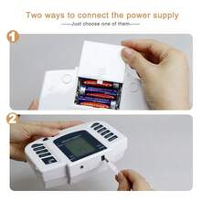 Elettrostimolatore TENS a singolo output, stimolatore elettrico per muscoli EMS, massaggiatore ad alta frequenza per rilassamento muscolare completo del corpo, con 16 pezzi di elettrodi - Multicolore - Visualizzare 9