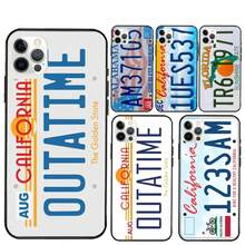 Funda de teléfono con placa de matrícula de EE. UU. compatible con iPhone 16 Pro Max, 11, 12, 13 Mini, 14, 15 Pro Max, 15, 16 Plus, XR, 16e, funda compatible con iPhone 17, 17 Pro, 17 Pro Max - 4991 - Ver 3