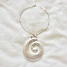 Chunky Golden Spiral Necklace For Women - Layered Coil Choker, Adjustable Statement Chain Jewelry Gift - 鍍金 - 查看 8