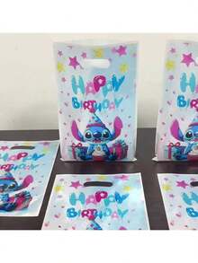 10pcs/20pcs/30pcs Stitch Themed Gift Bags, Product Bags, Shopping Bags, Tote Bags, Packaging Bags, Suitable For Birthday Parties, Family Gatherings, Christmas And Other Occasions - Multicolor - View 2