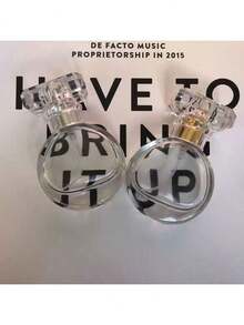 1 pieza Botella ovalada de 25ml para descarga de perfume, elegante botella rociadora cosmética, botella de muestra, botella rociadora recargable portátil apta para perfume, desinfectante, tónico