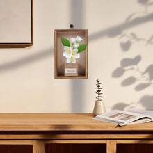 1 Stück nordischer Stil massiv Holz Wandhänger, multifunktionale Aufbewahrungsablage + Hanffaser Blumentasche, Balkon & Wohnzimmer Ecke Wanddekoration, dient auch als Mini-Pflanzer & kreative Fotorahmen, Raumdekoration, Schlafzimmerdekoration, Heimdekoration, Schlafzimmerzubehör, Wandfotorahmen, Hochzeitsdekoration.