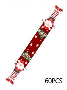 1pc/Set Christmas Tree, Snowman, Gingerbread Man, Reindeer Long Leg Table Runner, Linen Christmas Table Runner, 30*275cm Seasonal Kitchen Dining Table Decor, Christmas Party Decoration, Home Decor - Multicolor - View 16