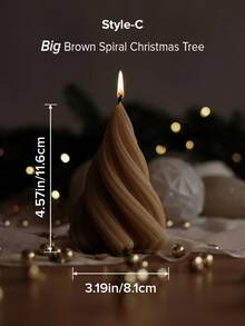 1 pieza Paquete de velas navideñas hechas a mano, que incluye campana, árbol de Navidad giratorio, copos de nieve, hombre de jengibre, alce, castillo, cascanueces, vela decorativa para ambiente, decoración de habitación, regalos de Halloween, regalos de Navidad, regalos para mejores amigos, regalos de graduación, regalos de cumpleaños, regalos de boda, regalos del Día de la Madre, regalos para amantes, regalos para mujeres, niñas, regalos de boda, recuerdos de boda, decoración del hogar, decoraciones de cumpleaños, aroma a pera inglesa y freesia, decoraciones navideñas