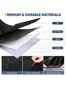 VEKENSEE Cubierta de Coche Impermeable, 530x200x150CM Funda para Coche Exterior Coberturas Completas con Tira Reflectante Cubre Coche Protector de Sol - 1 - Ver 10