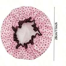 1pc Reusable Waterproof Elastic Shower Cap For Women, Suitable For Long Hair, Home Bathroom Decor, Autumn, Back To School - Nhiều màu - Xem 3