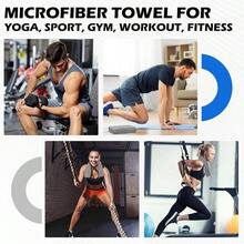 Toallas de microfibra para gimnasio, paquete de 3 toallas de sudor, toallas de yoga de 16x 27 pulgadas, de secado rpido para bao, toallas absorbentes deportivas y de entrenamiento para - 3 - Ver 6
