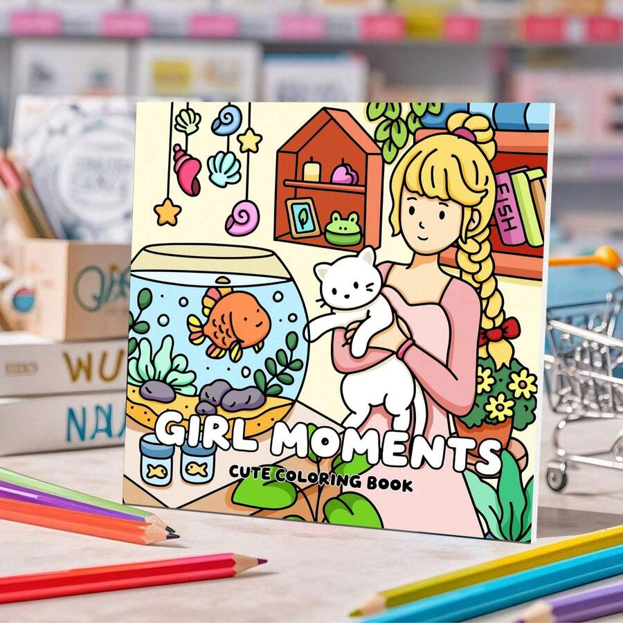 Summer: A 24-Page Heartwarming And Fun Coloring Book For Children, Helping To Relieve Work Or Study Pressure, Enhance Happiness And Psychological Satisfaction. It Is The Perfect Gift For Easter, Mother's Day, Back To School Season And Parties, Also Can Be Used As Stationery And Party Bag Filler.