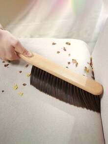 1pc Soft Bristle Wooden Long Handle Duster Brush, Suitable For Carpets, Sofas, Furniture, Cars - Cleaning Supplies And Home Cleaning Tools, Essential For Schools And Apartments