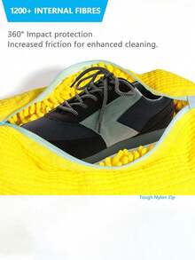 Bolsa de limpieza de zapatos para personas perezosas, cilíndrica, hecha de poliéster y algodón, bolsa de protección para lavandería, evita la deformación, bolsa de lavado y cuidado.