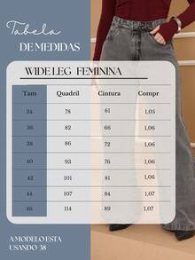 Women's Wide Leg Jeans, Luxury Straight Cut, 100% Jeans, High Waist, Butt Lifting - 灰色 - 查看 7