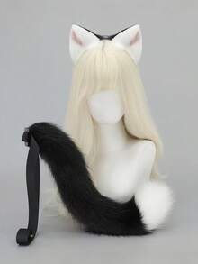 Cat Fox Tails Plush Anime Cosplay Big Tails Dog Furry Tail Wolf Tail Role Play Party Performance Props For Women - Multicolor - View 10