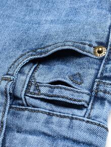 Boys' Fashion Distressed Denim Jeans, Cotton Stretch Casual Comfortable Fit, Light Blue Wash - Medium Wash - View 7