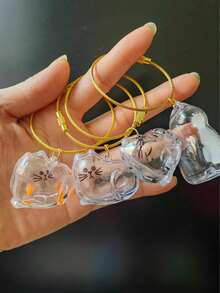 1pc Transparent Pet Hair Storage Box, Cute Animal Hair Capsule Hanging Decor, Dust-Proof Memorabilia Gift Box. (Note: Colors And Styles May Vary Slightly By Batch, But All Are Very Beautiful) - Multicolor - View 11