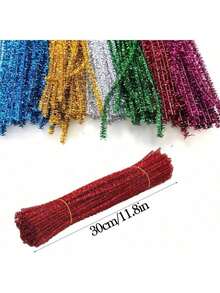 1000 Piezas Limpiapipas, BetterJonny 30cm de Largo Limpia Pipas Colores Surtidos Tallos de Chenilla para Proyectos Manualidades Decoraciones, 10 Colores - 600 piezas, 6 colores - Ver 4