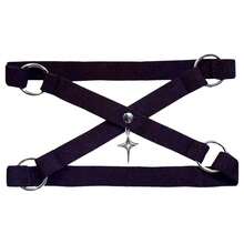 1pcs Gothic Sexy Four-Pointed Star Cross Elastic Leg Ring Leg Strap Y2K Leg Chain Leg Accessory - Black - View 5