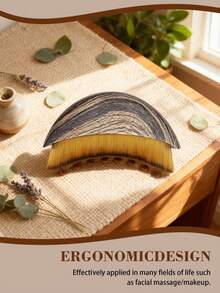 1/2 件淋巴面部刷，用于面部、下巴和下颌线淋巴引流按摩的干刷工具，精确塑造肌肤轮廓，减少浮肿、黑眼圈、缓解疲劳、提亮肤色，符合人体工程学设计 - 彩色 - 查看 6