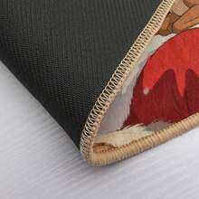 1pc Christmas Welcome Doormat, , Winter Holiday Seasonal Decor With Santa Claus Design, Suitable Entryway, Bedroom, Bathroom, Kitchen Doormat, Lightweight, Durable, Easy To Clean, Christmas Decoration Door Mat, Bath Rug, Home Decor, House Decor, Bathroom Decor, Floor Mat - 白色 - 查看 4