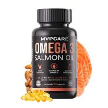 Omega 3 1280mg por cápsula aceite de salmón EPA DHA 90 cápsulas 3 meses fish oil pureza premium cardiovascular metabolismo salud antioxidante vitalidad - Otros - Ver 9