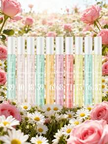 1 Bottle/10 Bottles Limited Edition Portable Multi-Layer Happiness Fragrance Spray, Infused With Long-Lasting, Natural, Fresh And Alluring Fragrance Essence, Emanating Elegant Scents Of Rio De Janeiro Vanilla, Coconut, Fruit, Citrus Wood And Oceanic Harmony, Aromatherapy Air Freshener - Multicolor - View 9