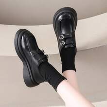 Women's Thick Sole British Style Mary Jane Shoes, Slip-On Casual Loafers, Spring New Versatile Design