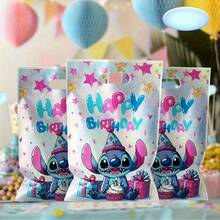 10pcs/20pcs/30pcs Stitch Themed Gift Bags, Product Bags, Shopping Bags, Tote Bags, Packaging Bags, Suitable For Birthday Parties, Family Gatherings, Christmas And Other Occasions - Multicolor - View 1