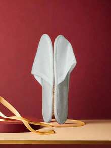 20 paires/10 paires/5 paires/1 paire Pantoufles jetables d'hôtel avec semelles épaisses pour les invités, la maison, les voyages, portables, pliables pour l'hôtel, le salon de beauté - Multicolore - Voir 4