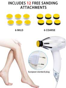 OLASALON Electric Foot Callus Remover, Waterproof Foot Care Tool Set For Removing Calluses, Automatic Robotic Foot Dead Skin Remover, Hard Skin Trimmer, Pedicure Care (Includes 12 Replacement Grinding Heads) - EU C Type Plug(220-240V) - View 7